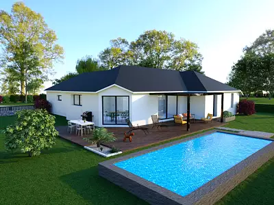 Maison neuve, 100 m²