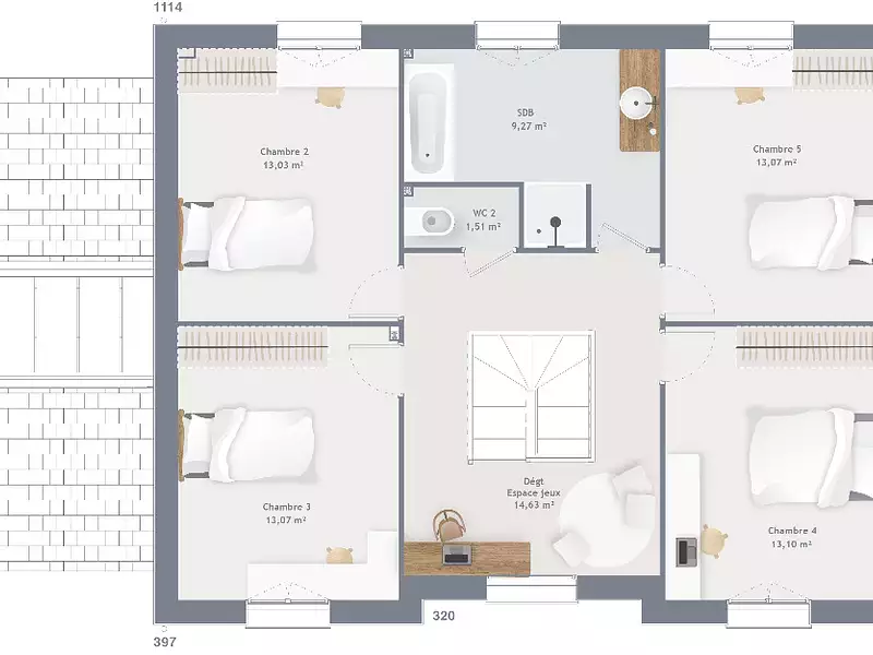 Maison neuve, 155 m² - Éragny (95610)