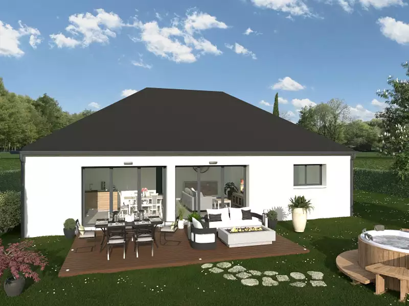 Maison neuve, 80 m² - Beaumont-Louestault (37360)