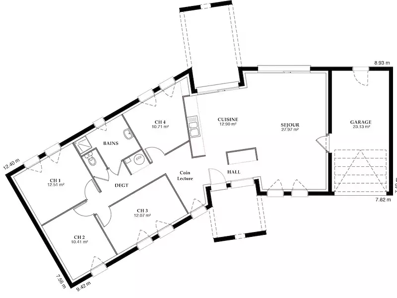 Maison neuve, 85 m² - Soulitré (72370)