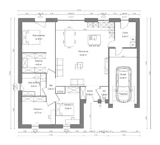 Maison neuve, 105 m²