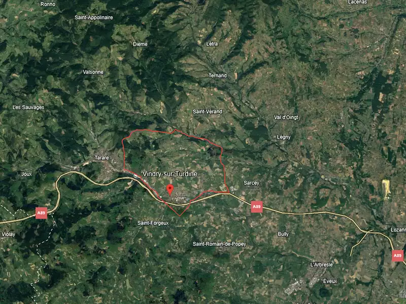Terrain à bâtir, 520 m² - Vindry-sur-Turdine (69490)