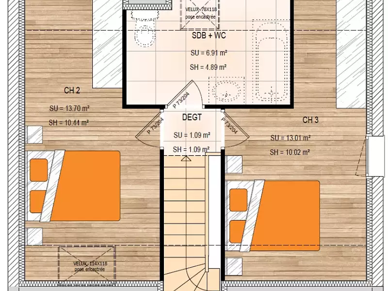 Maison neuve, 75 m² - La Pouëze (49370)