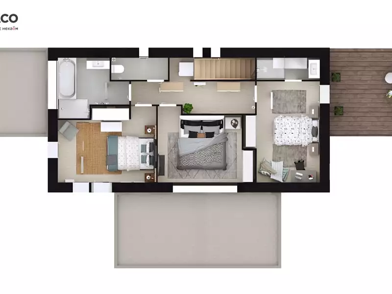Maison neuve, 134 m² - Hauville (27350)