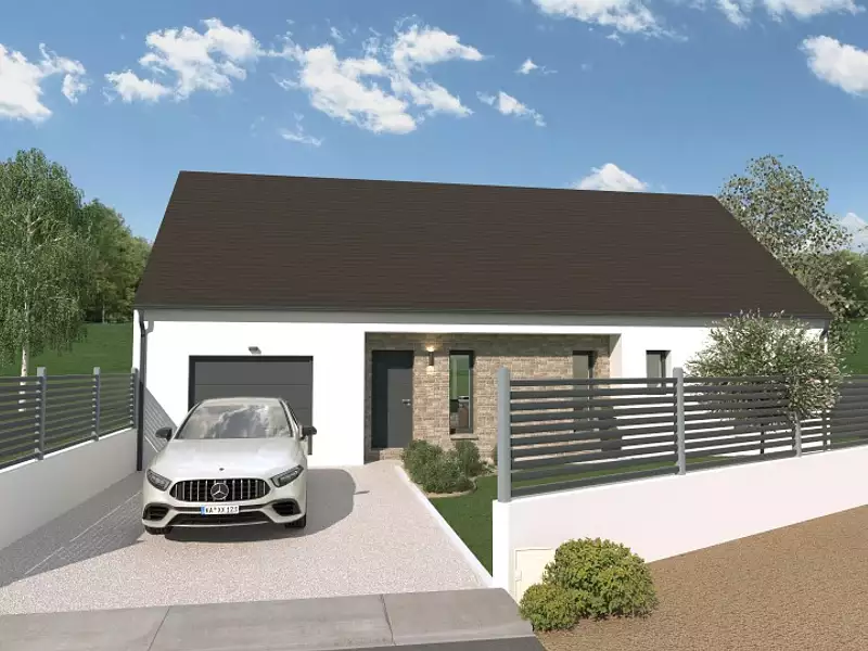 Maison neuve, 80 m² - Maillé (37800)