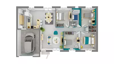 Maison neuve, 100 m²