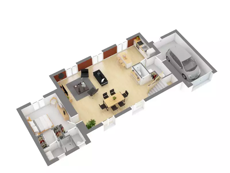 Maison neuve, 145 m² - Pompertuzat (31450)
