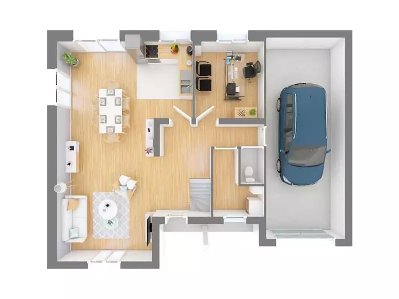 Maison neuve, 99 m² - Beaumont-en-Véron (37420)