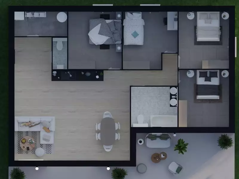 Maison neuve, 100 m² - Le Val (83143)