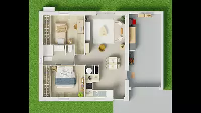 Maison neuve, 50 m²