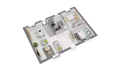 Maison neuve, 67,51 m²