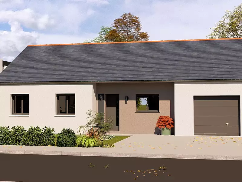 Maison neuve, 98 m² - Epieds (49260)