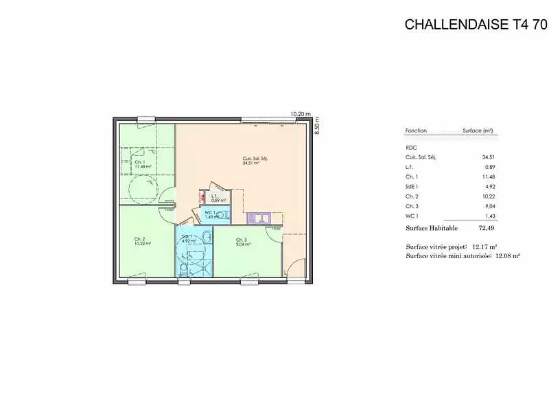 Maison neuve, 50 m² - Dompierre-sur-Yon (85170)