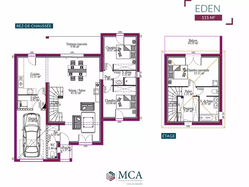 Maison neuve, 115 m² - Atur (24750)