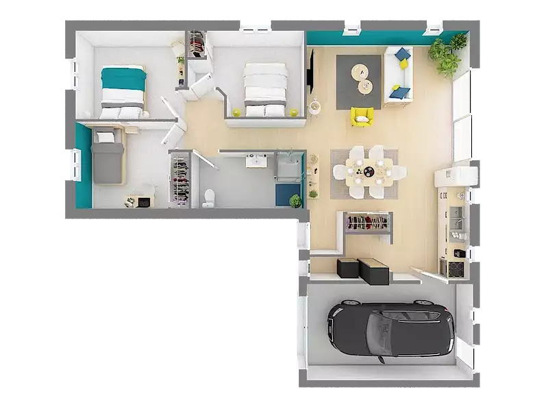 Maison neuve, 89 m² - Ebersviller (57320)