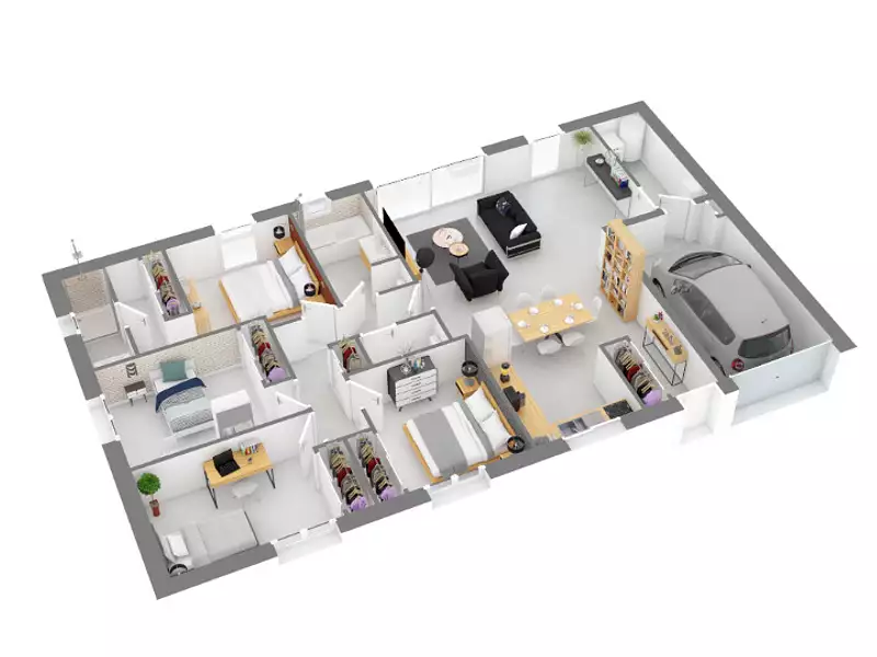 Maison neuve, 103 m² - Villematier (31340)