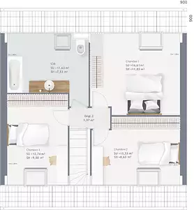 Maison neuve, 90 m²
