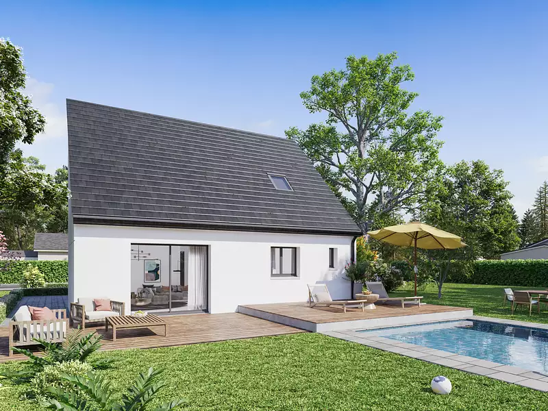 Maison neuve, 88,71 m² - Monchecourt (59234)