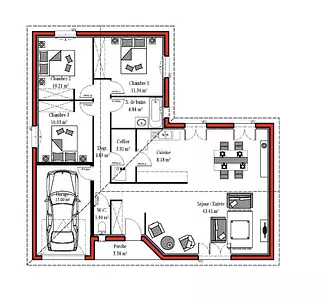 Maison neuve, 125 m²