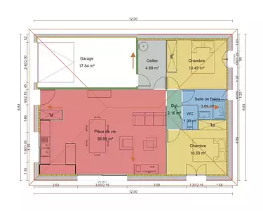 Maison neuve, 71 m²