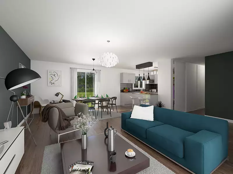 Maison neuve, 92,38 m² - Les Villages Vovéens (28150)