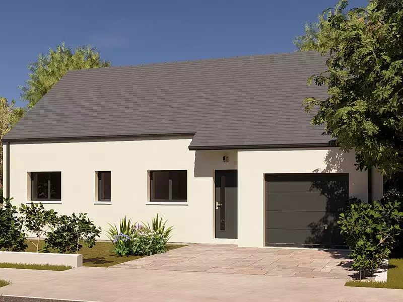 Maison neuve, 82,4 m² - Distré (49400)
