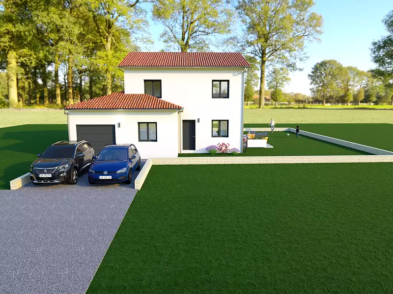 Maison neuve, 91 m² - Belleville-en-Beaujolais (69220)