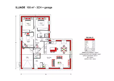 Maison neuve, 100 m²