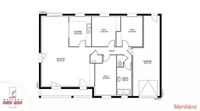 Maison neuve, 100 m²