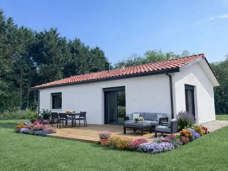 Maison neuve, 65 m² - Saint-Pierre-d'Eyraud (24130)