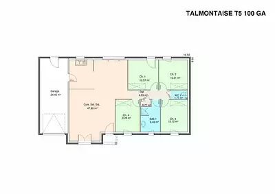 Maison neuve, 100 m²