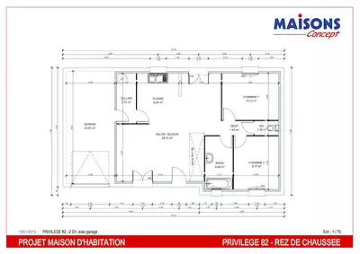 Maison neuve, 95 m²