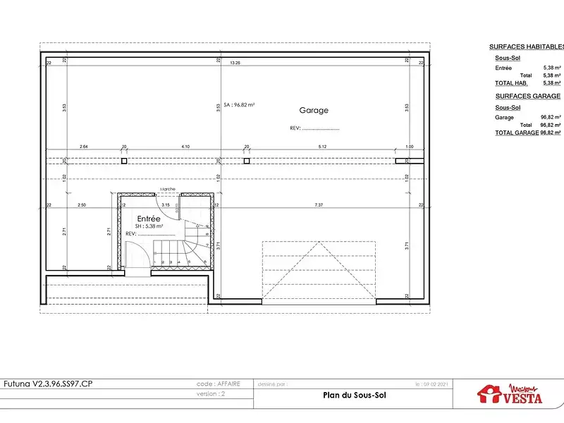 Maison neuve, 99 m² - Tromborn (57320)