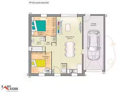 Maison neuve, 60 m²