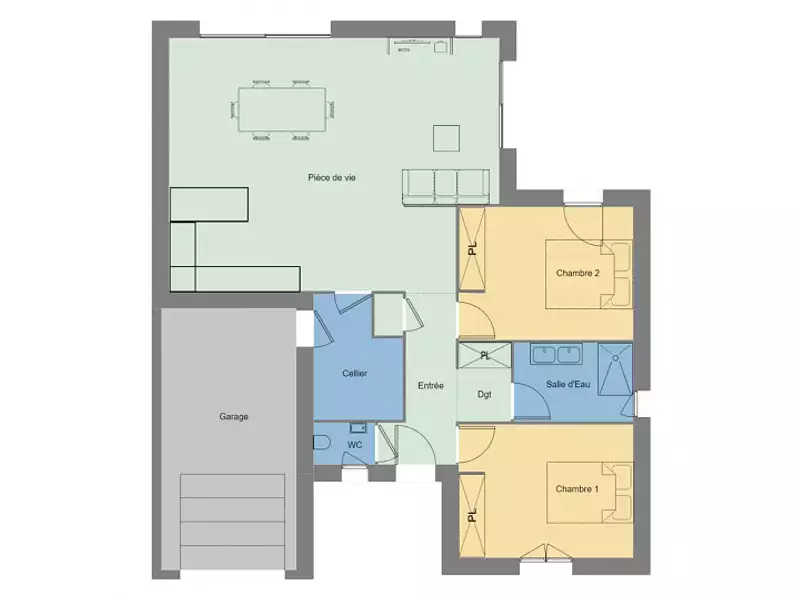 Maison neuve, 85 m² - Plonéour-Lanvern (29720)