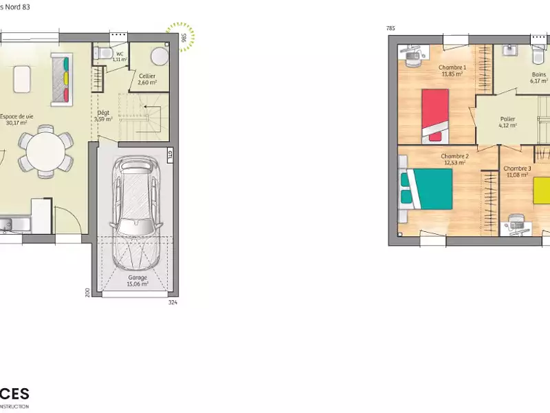 Maison neuve, 83 m² - Changé (72560)