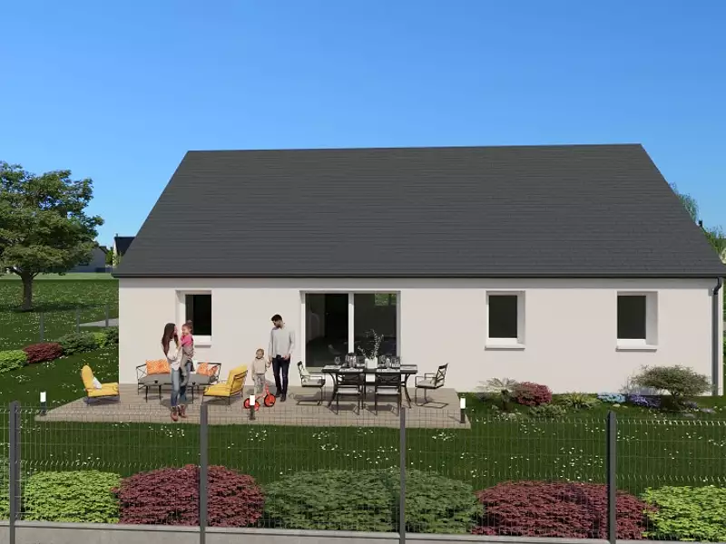 Maison neuve, 107 m² - Beaumont-Louestault (37360)