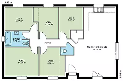 Maison neuve, 90 m²