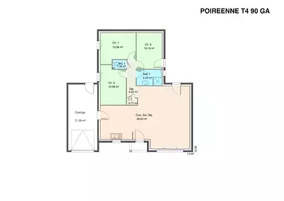 Maison neuve, 80 m²