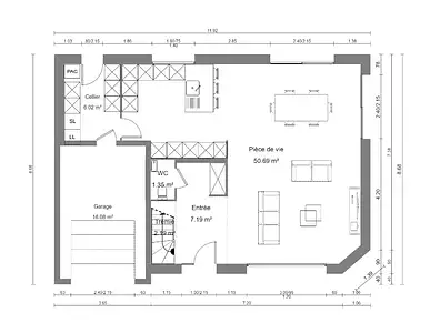 Maison neuve, 115 m²