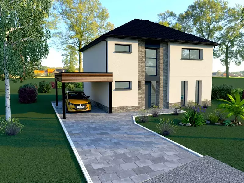 Maison neuve, 120 m² - Saint-Venant (62350)