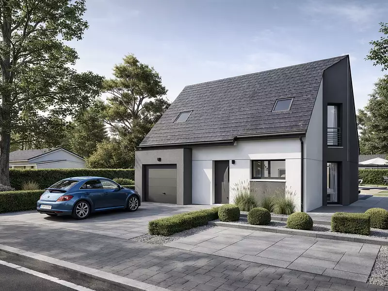 Maison neuve, 88,71 m² - Proville (59267)