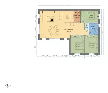 Maison neuve, 90 m²