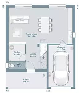 Maison neuve, 95 m²