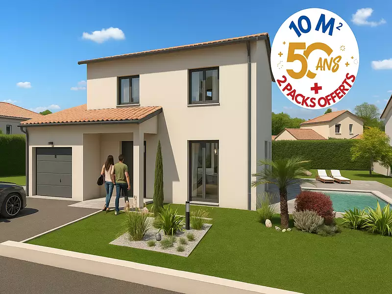 Maison neuve, 92 m² - Fareins (01480)