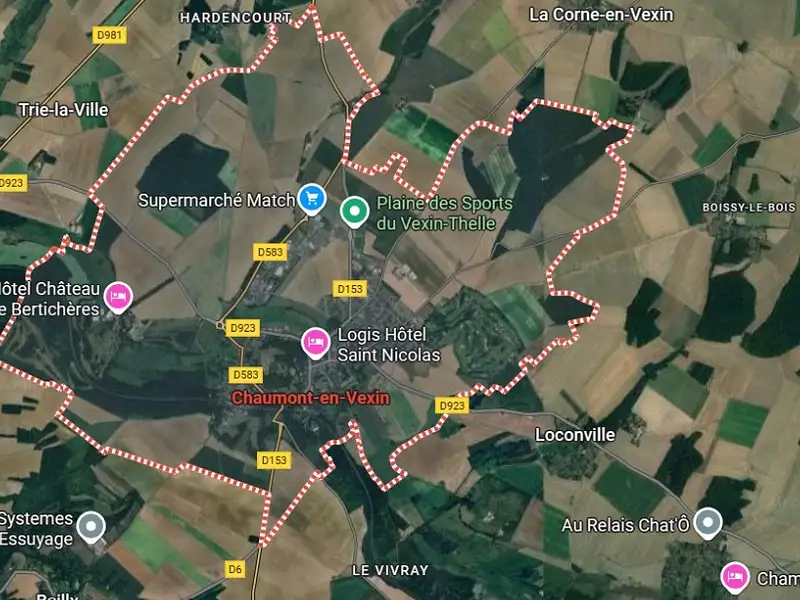 Terrain à bâtir, 1 300 m² - Chaumont-en-Vexin (60240)