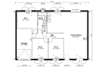 Maison neuve, 80 m²