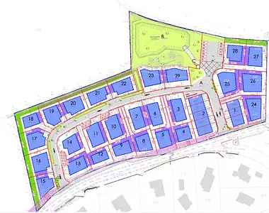 Terrain à bâtir, 401 m²