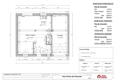 Maison neuve, 99 m²