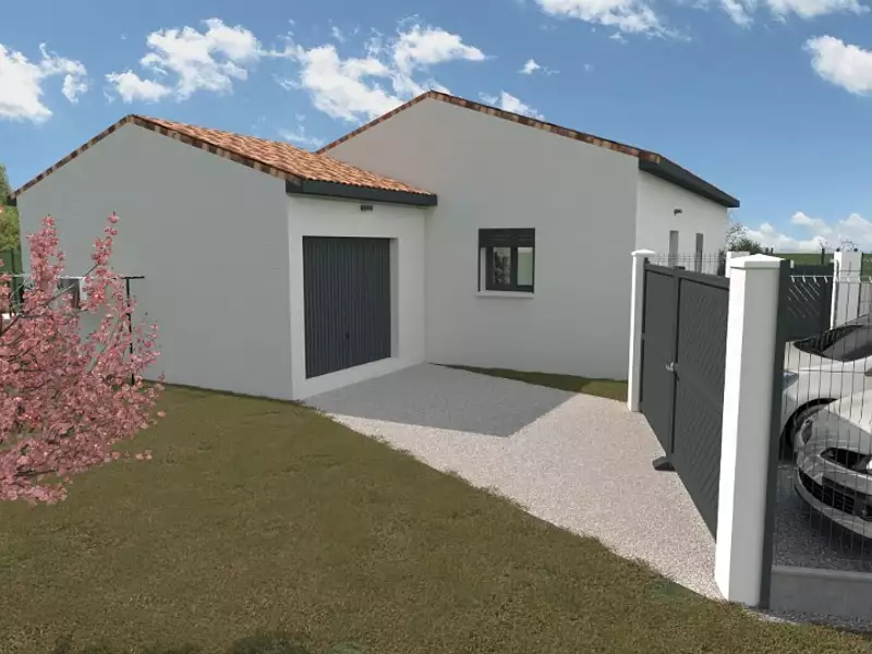 Maison neuve, 85 m² - Vallon-Pont-d'Arc (07150)